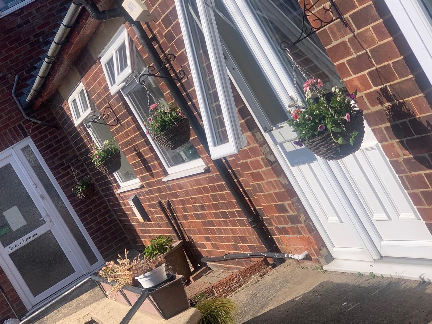 The front entrance at Greenacres